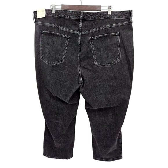 Universal Thread Black Jeans Women Sz 26 High Rise Straight Vintage Stretch NEW - Picture 4 of 12